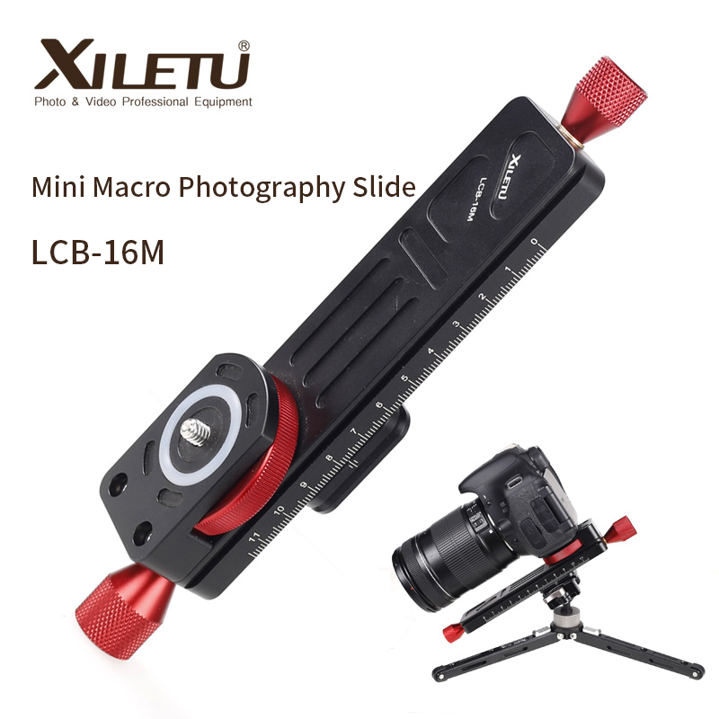Camera Slider Rail - XILETU LCB-16M Мини-слайдер для макросъемки Настольный