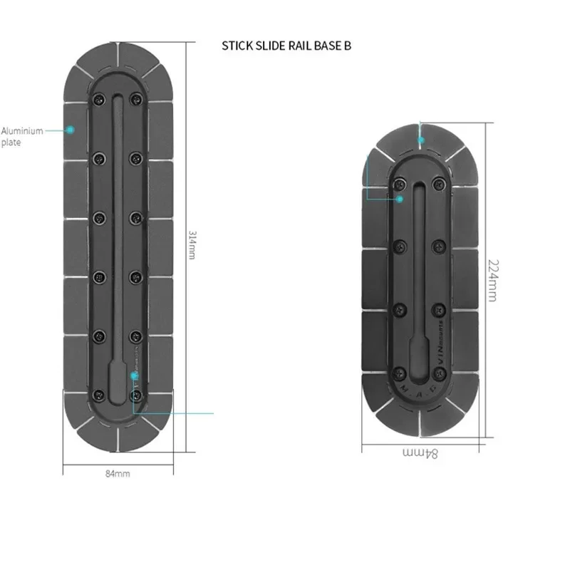 Camera Slider Rail - Клейкая лента, базовый кронштейн, держатель для