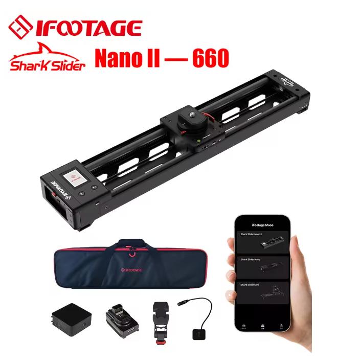 Camera Slider Rail - IFOOTAGE Shark Slider Nano II-660, мини-моторизованная