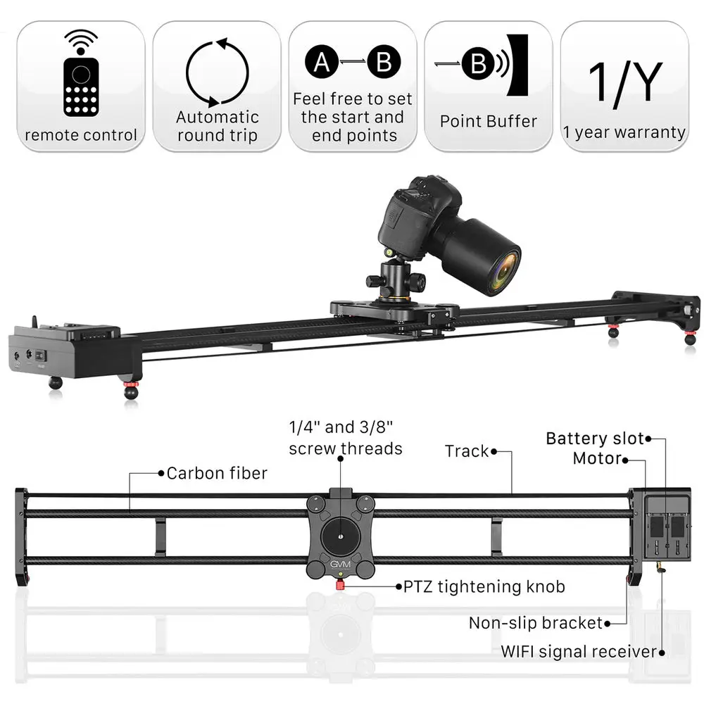 Моторизованный слайдер-стабили – обзор и цена Camera Slider Rail